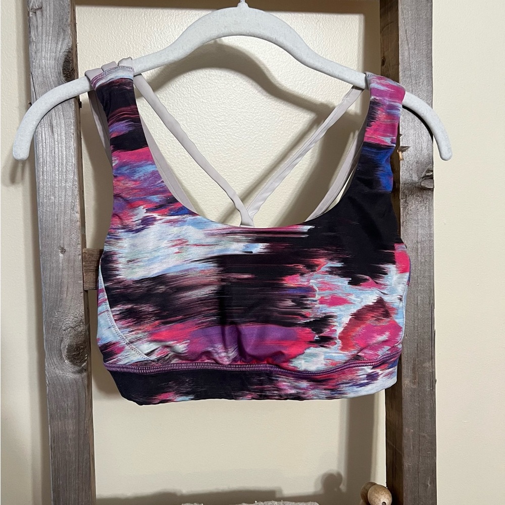 Lululemon Athletica Multicolor energy bra size 8